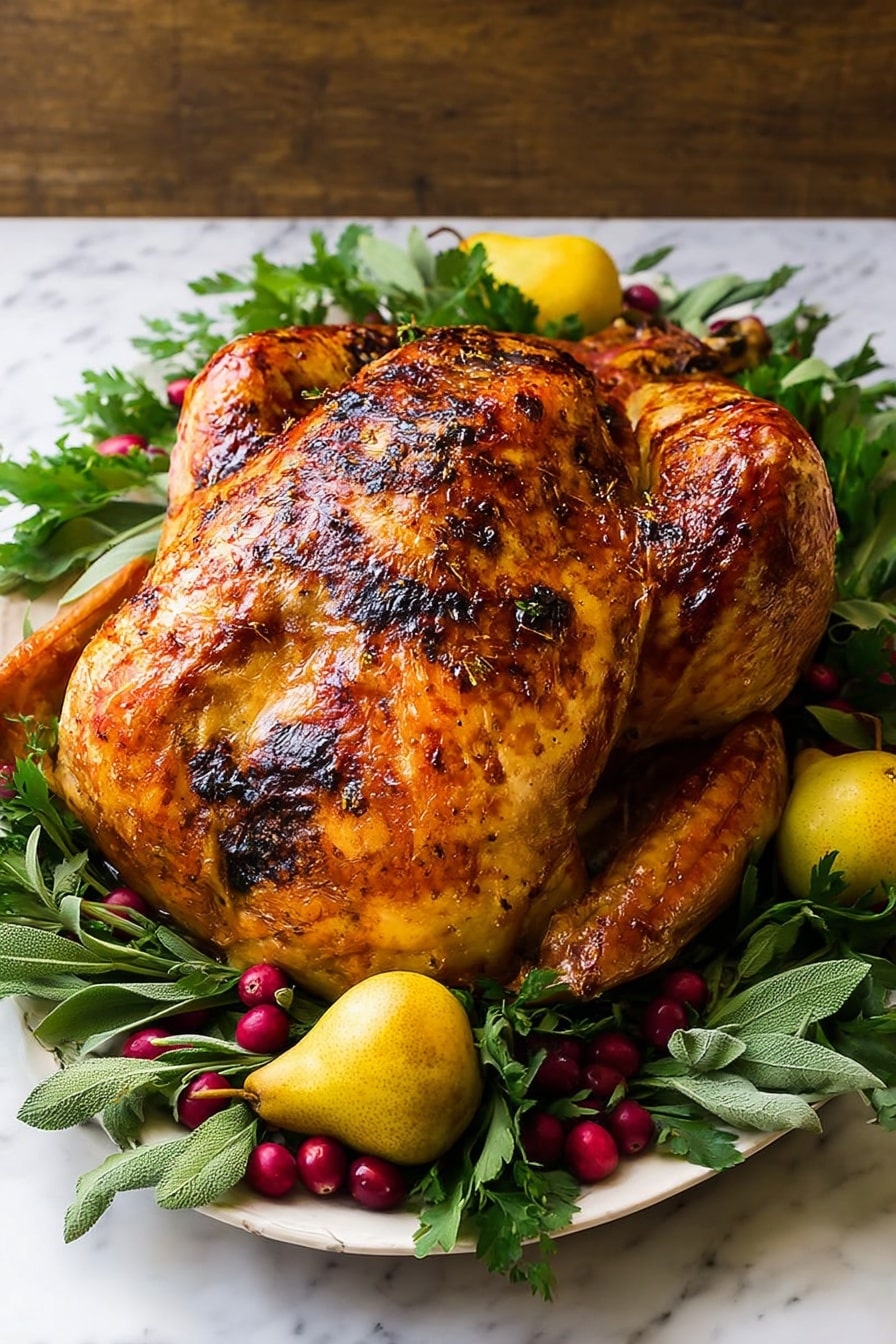 Effortless Holiday Centerpiece: Juicy Herb Roasted Turkey Recipe